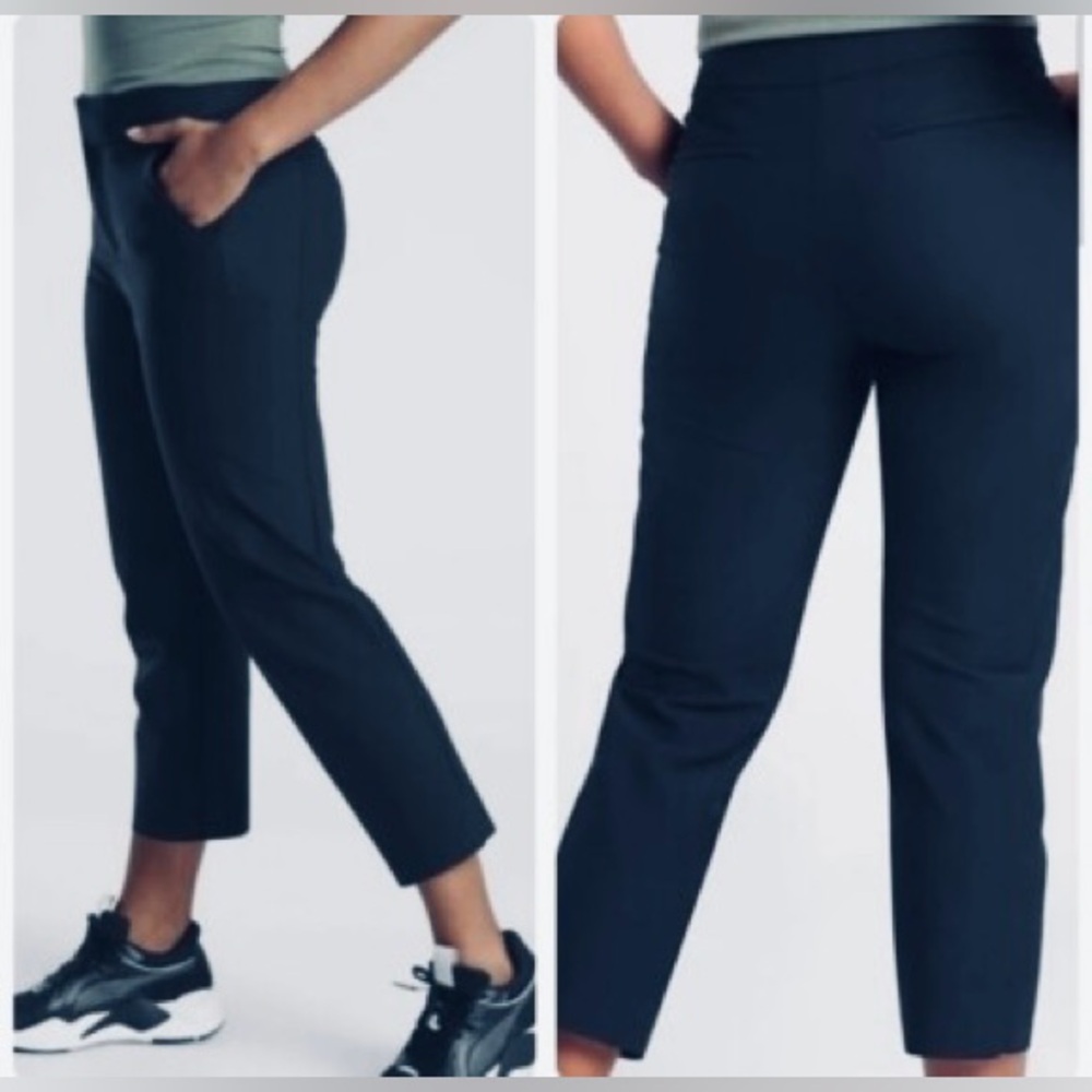 Athleta Women's Black Stellar Straight Crop Pant RN54023 Size 8